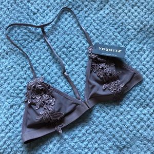 Youmita Build It Up Floral Appliqué Bra